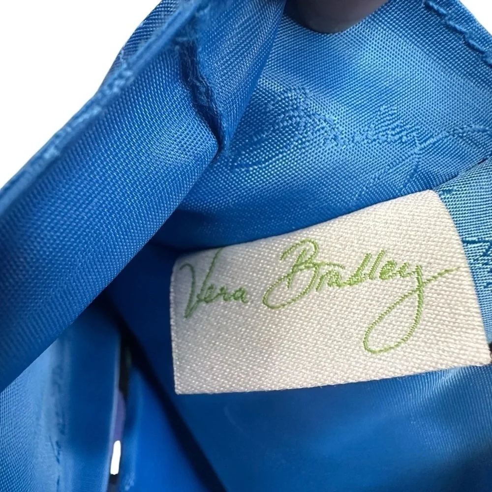 Vera Bradley Quilted Indigo Pop Backpack. - Picture 5 of 10